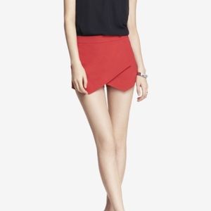 Red express dress shorts